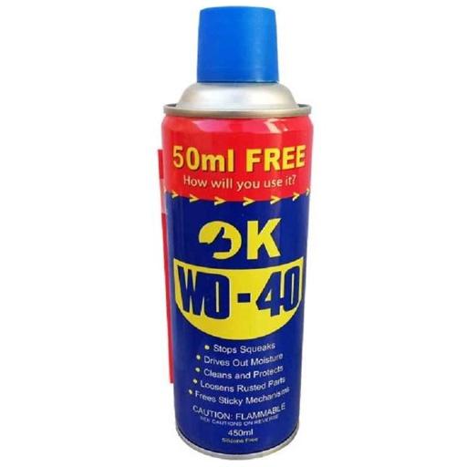 اسپری روان کننده و زنگ بر اوکی مدل wd-40 حجم 450 میلی لیتر