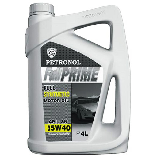روغن موتور پترونول 5w40 sn مدل full prime تمام سینتتیک چهار لیتری