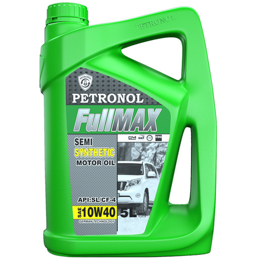 روغن موتور پترونول 10w40 sl/cf-4 مدل full max نیمه سینتتیک پنج لیتری