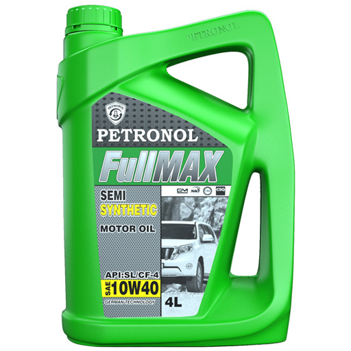 روغن موتور پترونول 10w40 sl/cf-4 مدل full max نیمه سینتتیک چهار لیتری