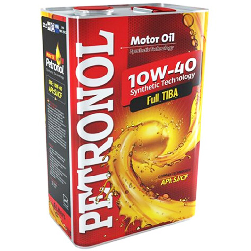 روغن موتور پترونول 10w40 sj/cf مدل full tiba سینتتیک چهار لیتری