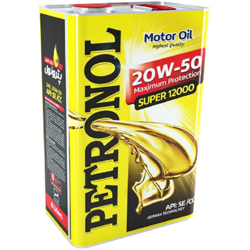 روغن موتور پترونول 20w50 se/cc مدل super 12000 چهار لیتری
