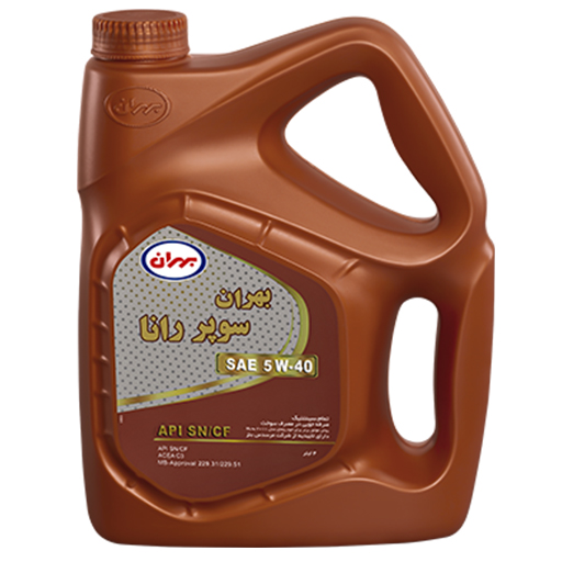 روغن موتور بهران رانا 5w40 sn تمام سینتتیک چهار لیتری