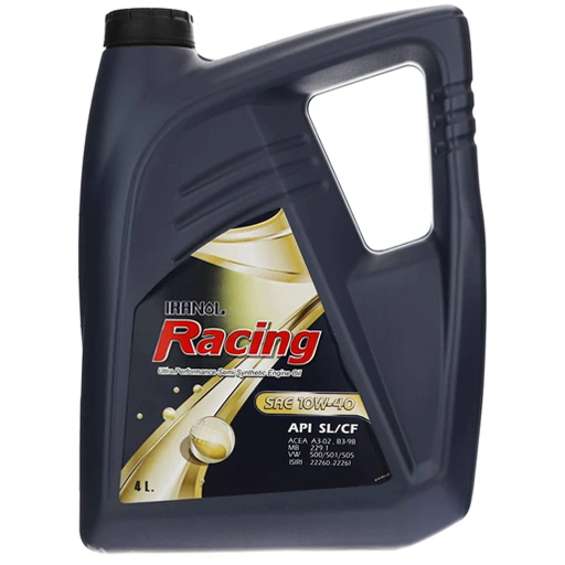 روغن موتور ایرانول ریسینگ 10w40 sl/cf نیمه سنتتیک چهار لیتری