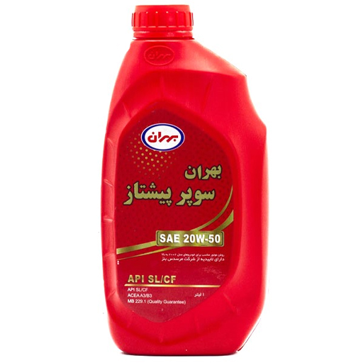 روغن موتور بهران سوپر پیشتاز 20w50 sl یک لیتری