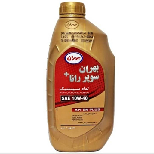 روغن موتور بهران سوپر رانا پلاس 10w40 sn تمام سنتتیک یک لیتری