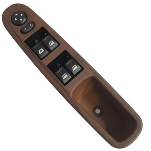 مجموعه صفحه کلید شیشه بالابر جلو پژو 405 slx ایساکو با کلید آینه (چپ) 941403902