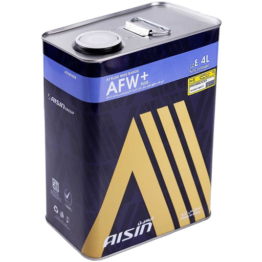 روغن گیربکس اتوماتیک آیسین AFW PLUS تمام سینتتیک حجم چهار لیتر