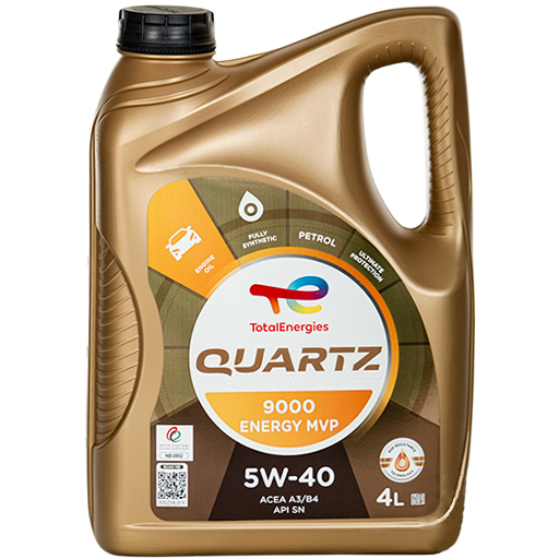 روغن موتور توتال انرجیز 5W-40 SN مدل QUARTZ 9000 ENERGY MVP حجم چهار لیتر روغن موتور توتال انرجیز 5W-40 SN مدل QUARTZ 9000 ENERGY MVP حجم چهار لیتر