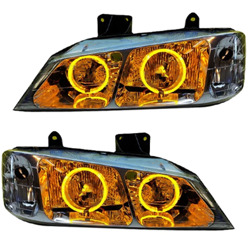 چراغ جلو اسپرت پژو پارس مدرن مدل 3D-BMW انبه ای داخل فابریک بدون موتور دو عددی