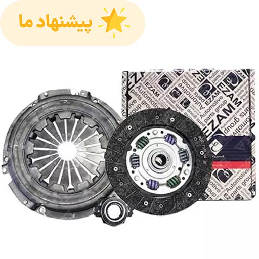 دیسک و صفحه پژو 206 تیپ 5 بهینه (طرح جدید) عظام با بلبرینگ کد 3184137