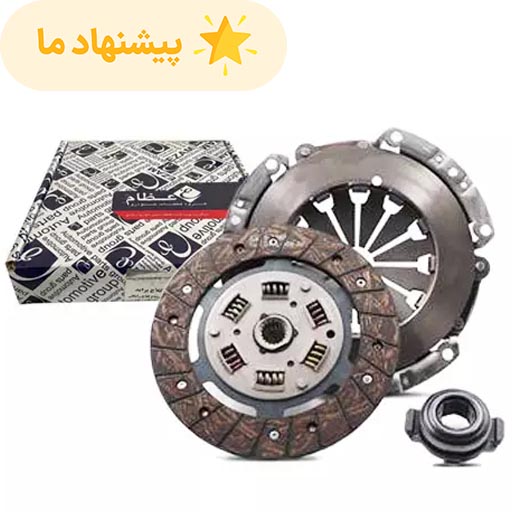 دیسک و صفحه پژو 206 تیپ 3 عظام با بلبرینگ کد 3184113