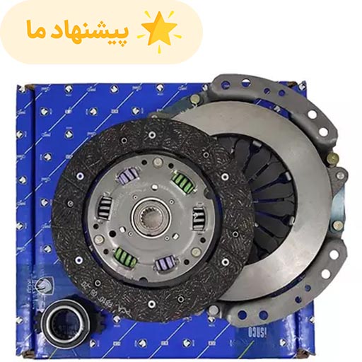 دیسک و صفحه کلاچ پژو 405 ایساکو طرح والئو با بلبرینگ پری دمپر 6 فنر گیربکس be کد 670302799