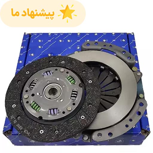 دیسک و صفحه پژو 206 تیپ 2 ایساکو (پایا) کلاچ محوری شش فنر گیربکس BE کد 670304999