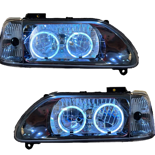 چراغ جلو اسپرت پراید 131 مدرن مدل Bmw-3D سفید داخل فابریک بدون موتور دو عددی