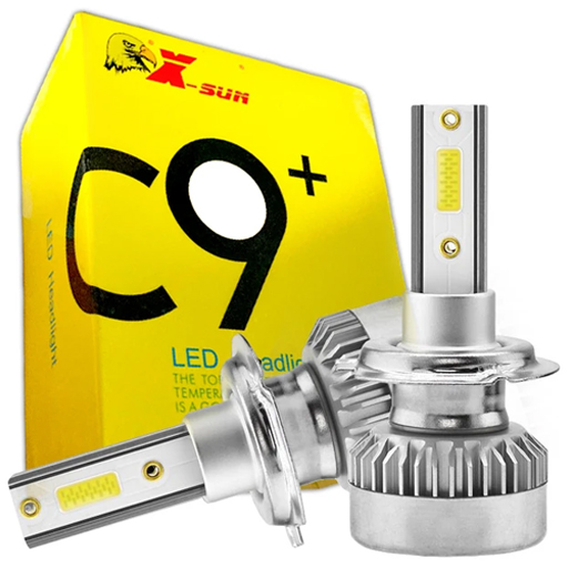 لامپ هدلایت ایکس سان مدل C9 پلاس پایه H11 دو عددی