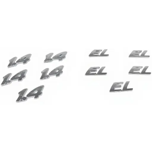 آرم نوشته 1/4-el روی گلگیر جلو پژو 206 تیپ 1 ایساکو 0030201799