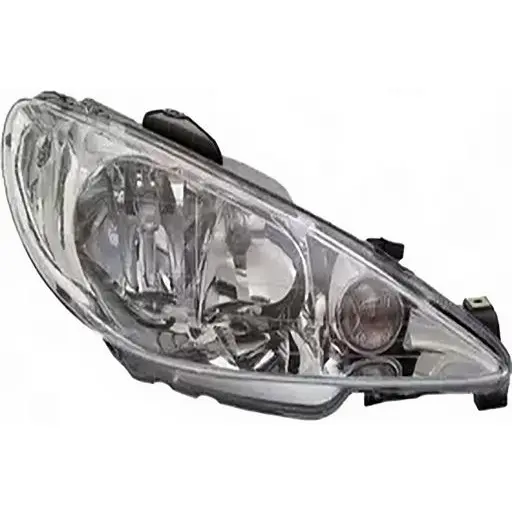 چراغ جلو پژو 206 تیپ 5 ایساکو بدون موتور و لامپ لنز شفاف (چپ) 540102802