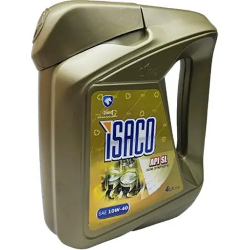 روغن موتور زانتیا ایساکو (نفت پارس) 10W40 SL چهار لیتری 770701697