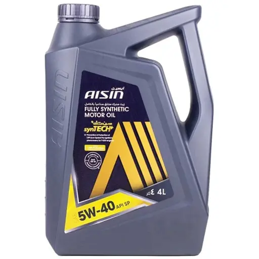 روغن موتور آیسین 5w40 sp مدل syntech+ تمام سینتتیک حجم چهار لیتر