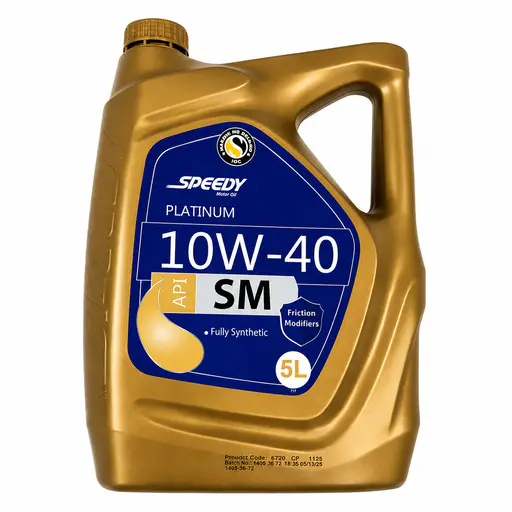 روغن موتور  اسپیدی  10W40 API SM مدل پلاتینیوم پنج لیتری