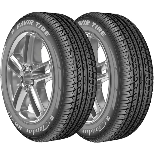 لاستیک کویر سایز 205/60R14 گل KB77 دو حلقه ای