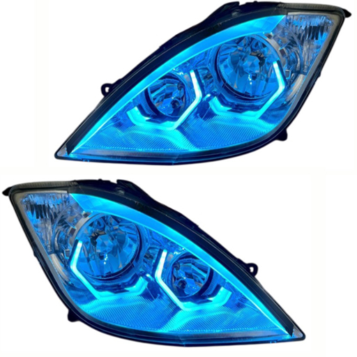 چراغ جلو اسپرت تیبا طرح BMW ابروسه بعدی (چپ و راست) آبی یخی