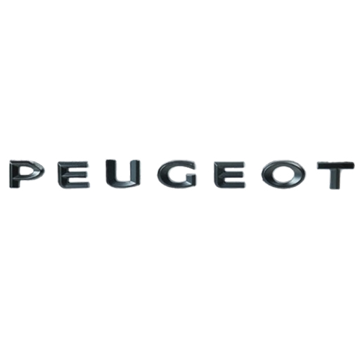 آرم peugeot روی صندوق عقب مشکی
