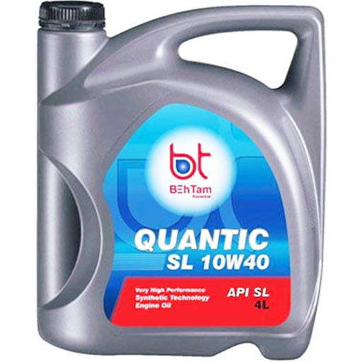 روغن موتور بهتام 10w40 sl مدل quantic نیمه سینتتیک حجم چهار لیتر