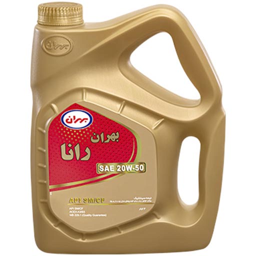روغن موتور بهران 20w50 sm مدل رانا معدنی حجم چهار لیتر