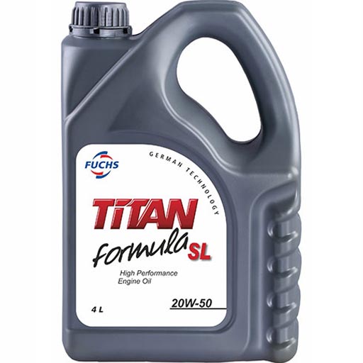 روغن موتور فوکس 20w50 sl مدل titan معدنی حجم چهار لیتر