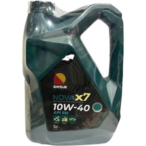 روغن موتور ریسان 10w40 sm مدل novax7 نیمه سینتتیک حجم پنج لیتر