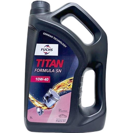 روغن موتور فوکس 10w40 sn مدل titan نیمه سینتتیک حجم پنج لیتر
