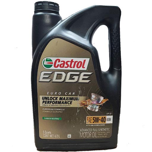 روغن موتور کاسترول 5w40 sn مدل edge تمام سینتتیک حجم پنج لیتر