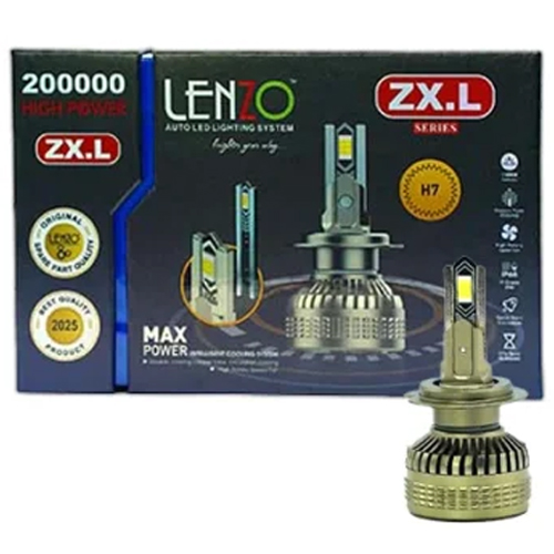 لامپ هدلایت لنزو zx-l پایه h7 دو عددی