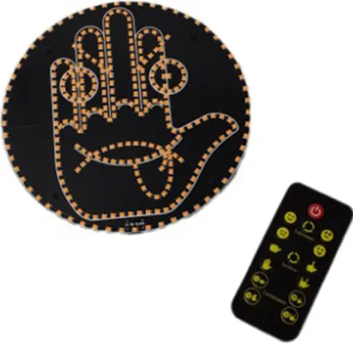 چراغ دست بی قرار و ایموجی دار با ریموت چراغ دست بی قرار و ایموجی دار با ریموت