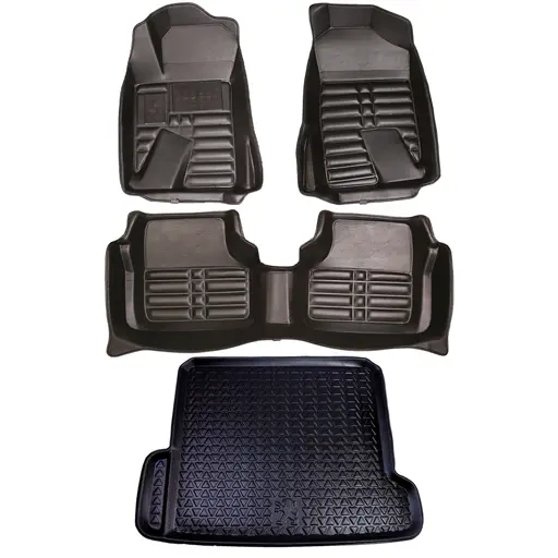 مجموعه کفپوش پژو 405 پنج بعدی مشکی