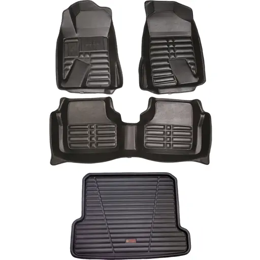 مجموعه کفپوش سمند پنج بعدی مشکی