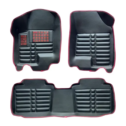 کفپوش دیگنیتی پنج بعدی مشکی با نوار زرشکی