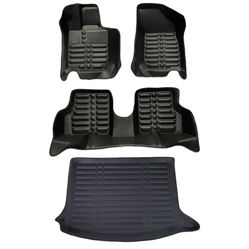 مجموعه کفپوش ساندرو پنج بعدی مشکی