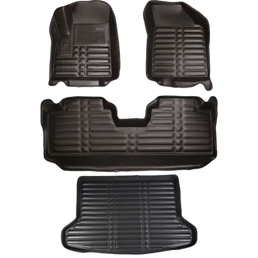 مجموعه کفپوش لاماری پنج بعدی مشکی