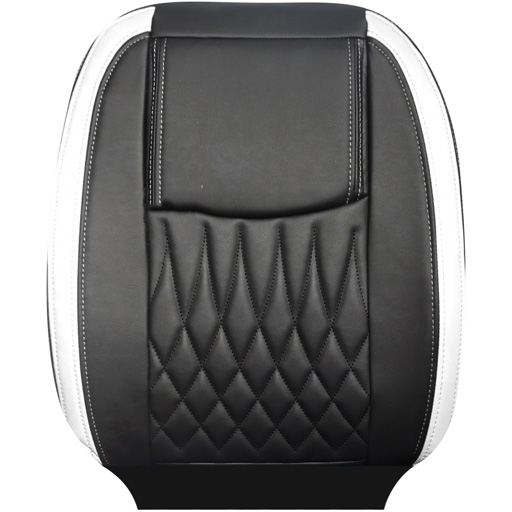 روکش صندلی کوییک سوشیانت چرم مدل نیل مشکی نوار سفید