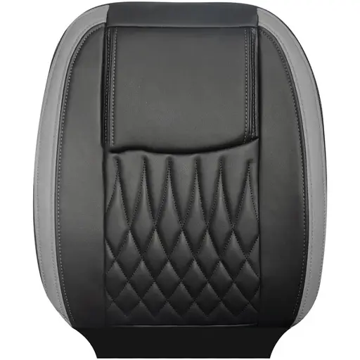 روکش صندلی پراید 151 سوشیانت چرم مدل نیل مشکی نوار طوسی روکش صندلی پراید 151 سوشیانت چرم مدل نیل مشکی نوار طوسی