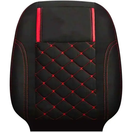روکش صندلی کوییک سوشیانت جودون مدل دیسکی مشکی دوخت قرمز