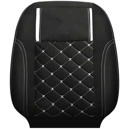 روکش صندلی کوییک سوشیانت جودون مدل دیسکی مشکی دوخت سفید