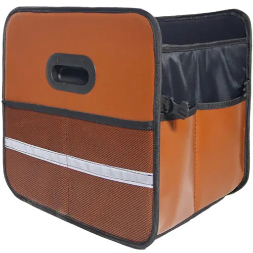 جعبه نظم دهنده تاشو صندوق خودرو سوشیانت مدل سامان سایز کوچک عسلی