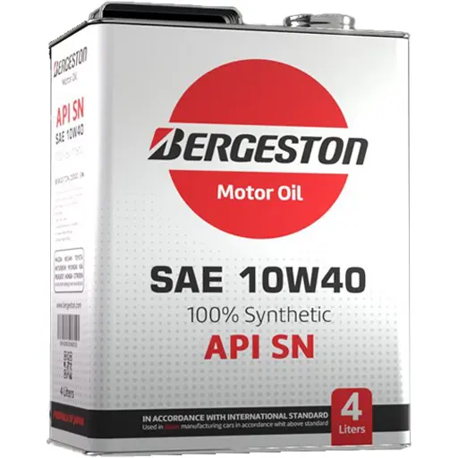روغن موتور برجستون مدل SN 10W40 چهار لیتری
