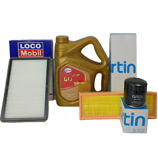 پکیج تعویض روغن پژو 405 XU7 بهران (طلایی)