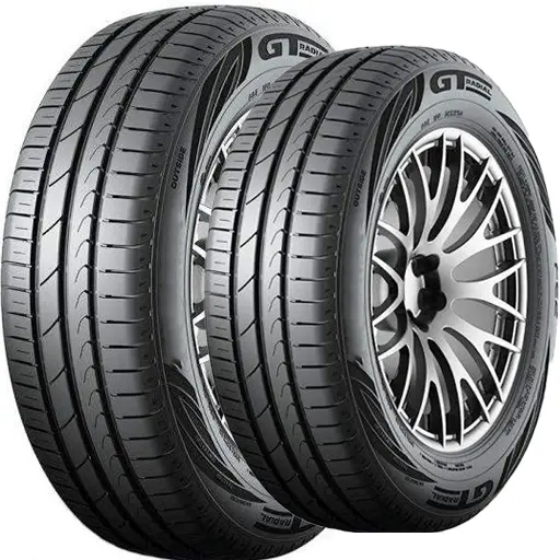 لاستیک جی تی رادیال 185/60r15 گل fe2 دو حلقه ای