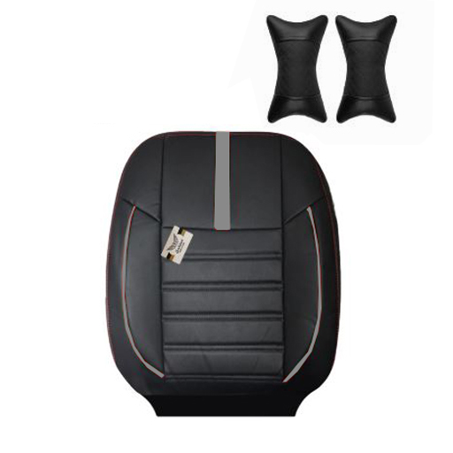 روکش صندلی کوییک سوشیانت مدل آوا چرمی به همراه پشت گردنی طوسی